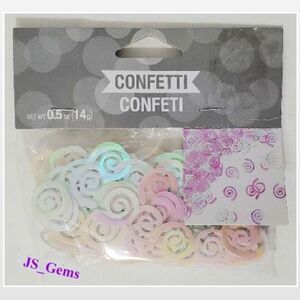 New White Holographic Party Confetti Home